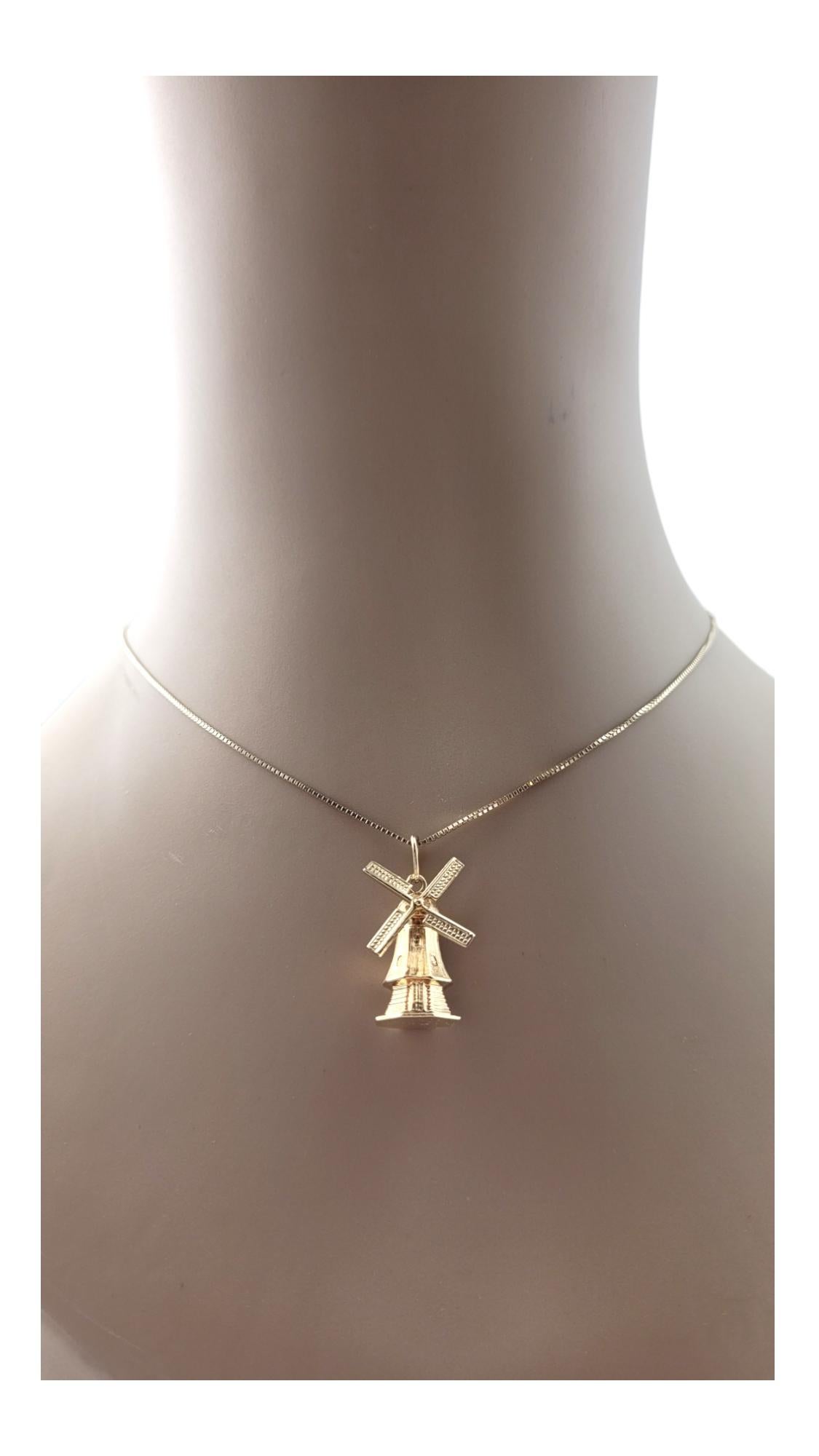 Breloque moulin à vent articulé en or jaune 14 carats n°20343 en vente 4