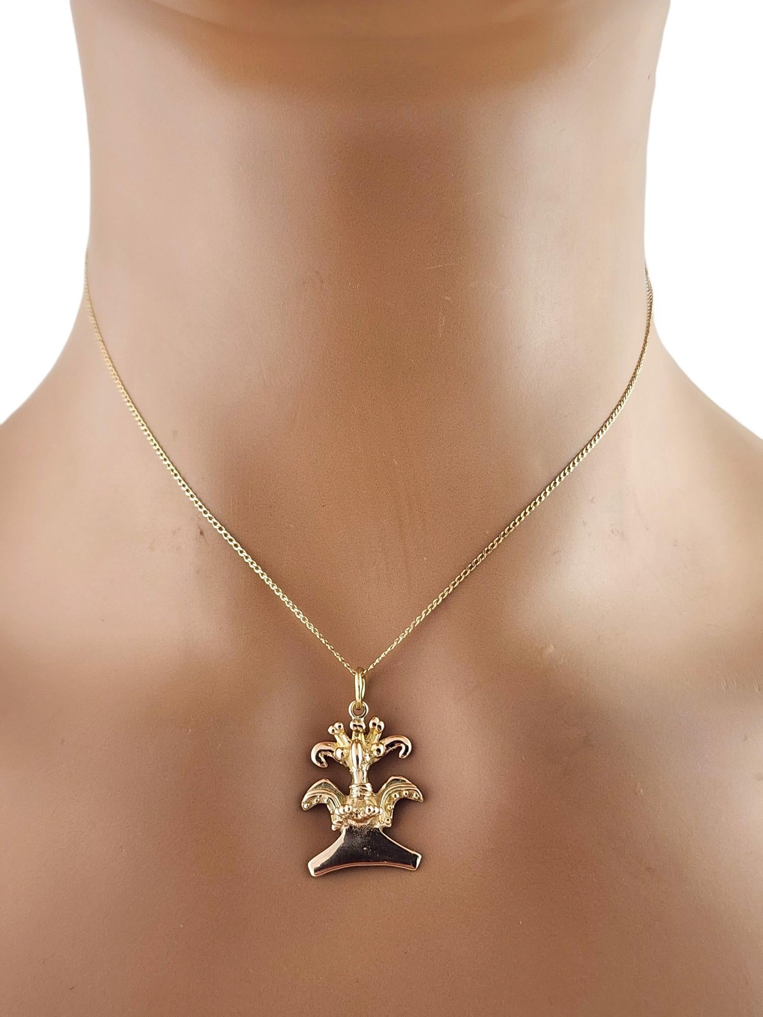 Breloque oiseau aztèque en or jaune 14 carats n° 18777 en vente 4