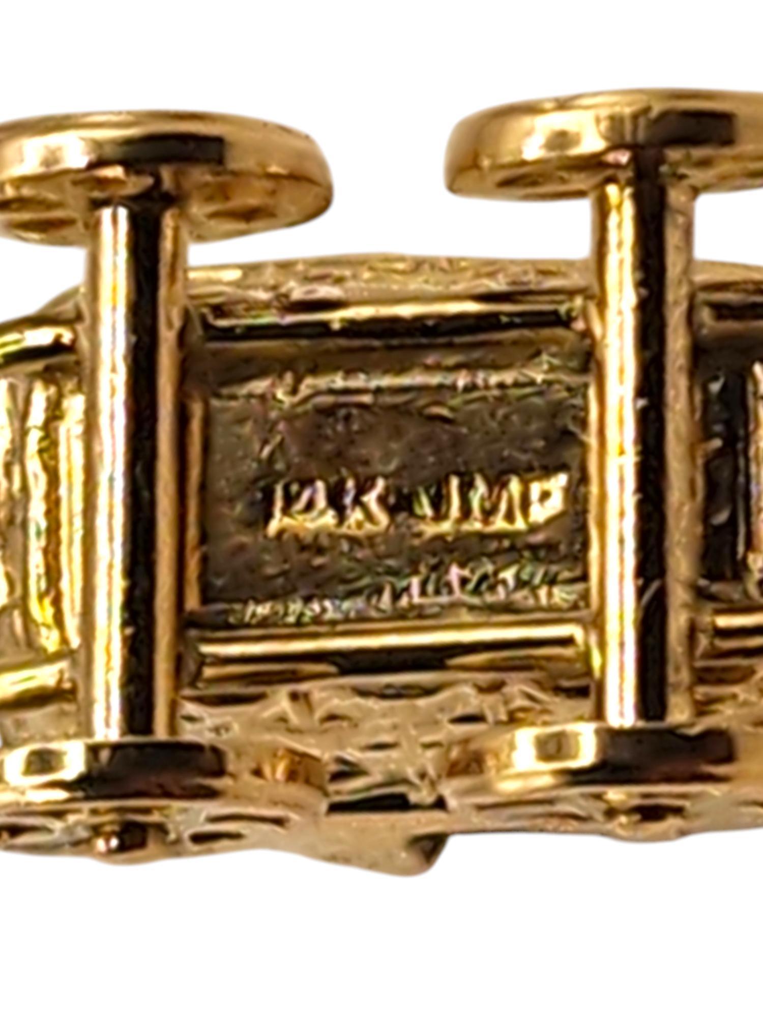 14 Karat Yellow Gold Baby Carriage Charm #19986 For Sale 2