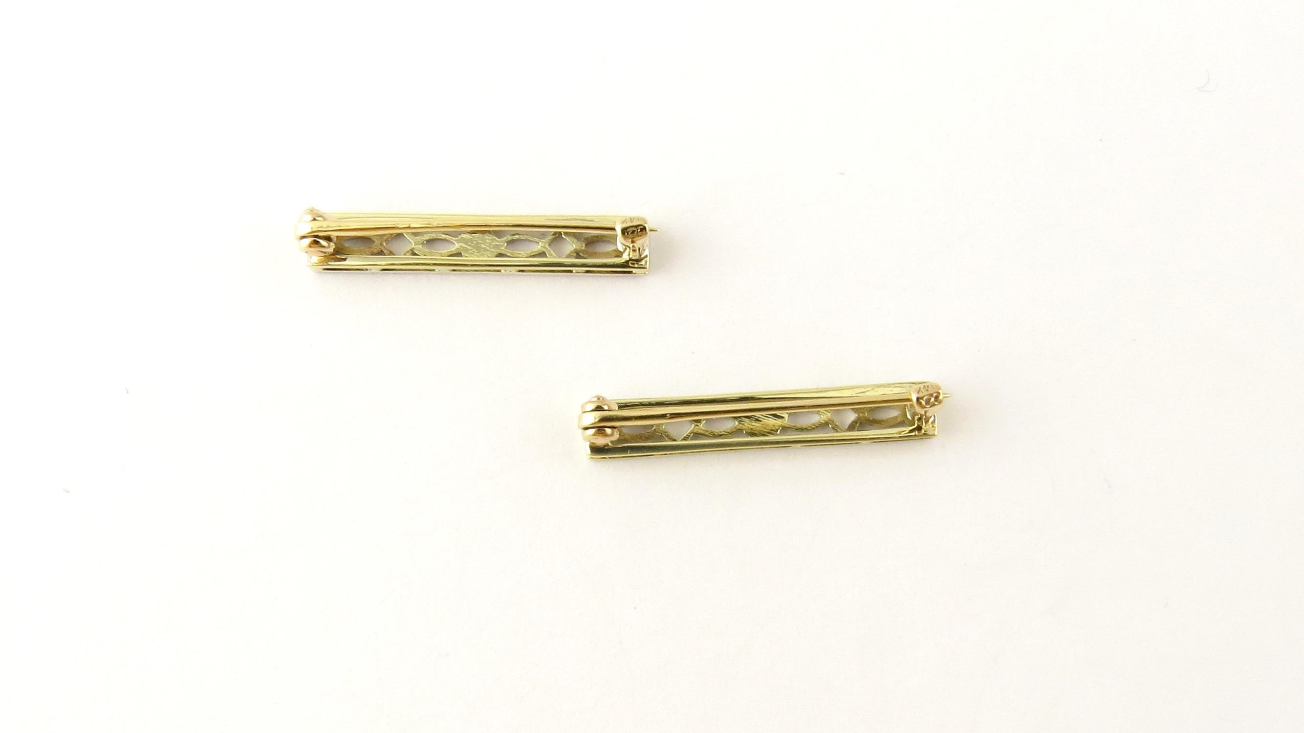 Women's 14 Karat Yellow Gold Baby Pins