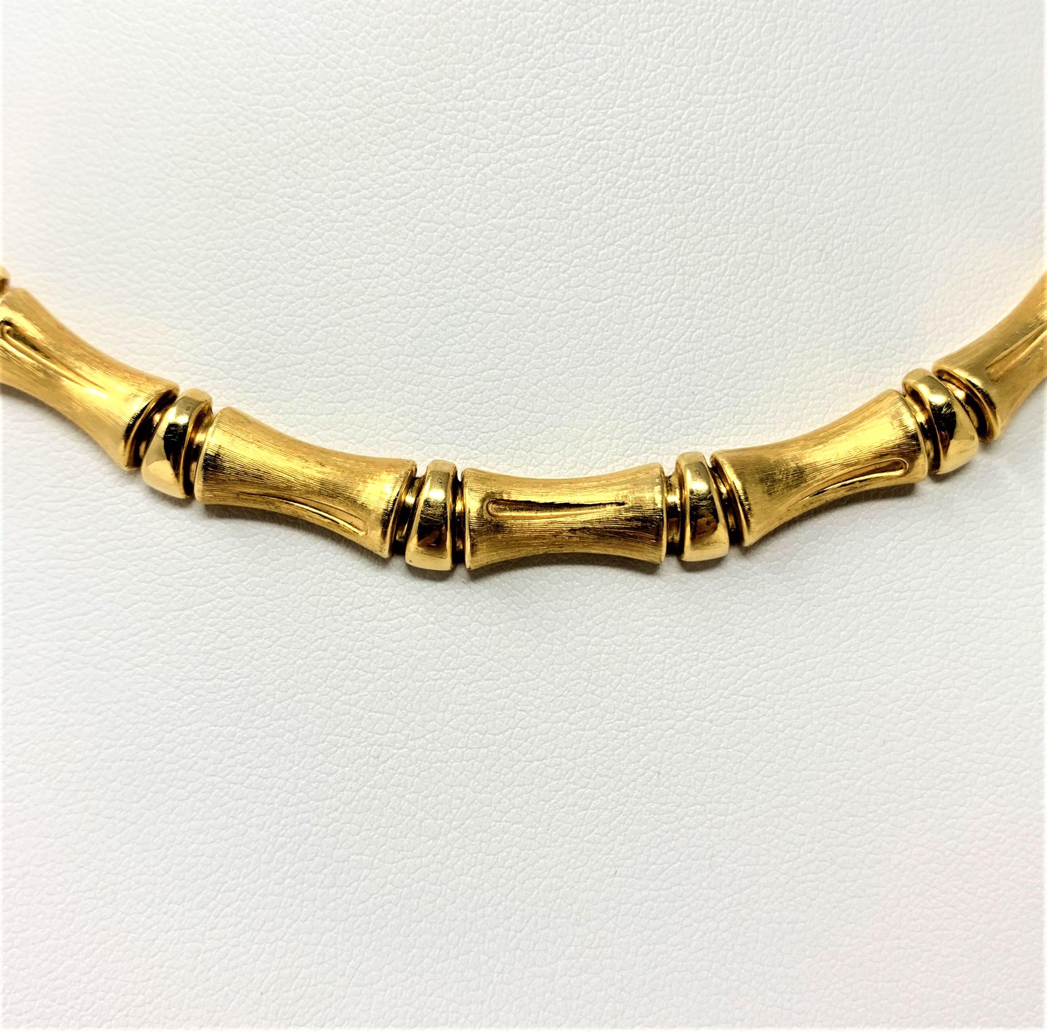 bamboo link necklace