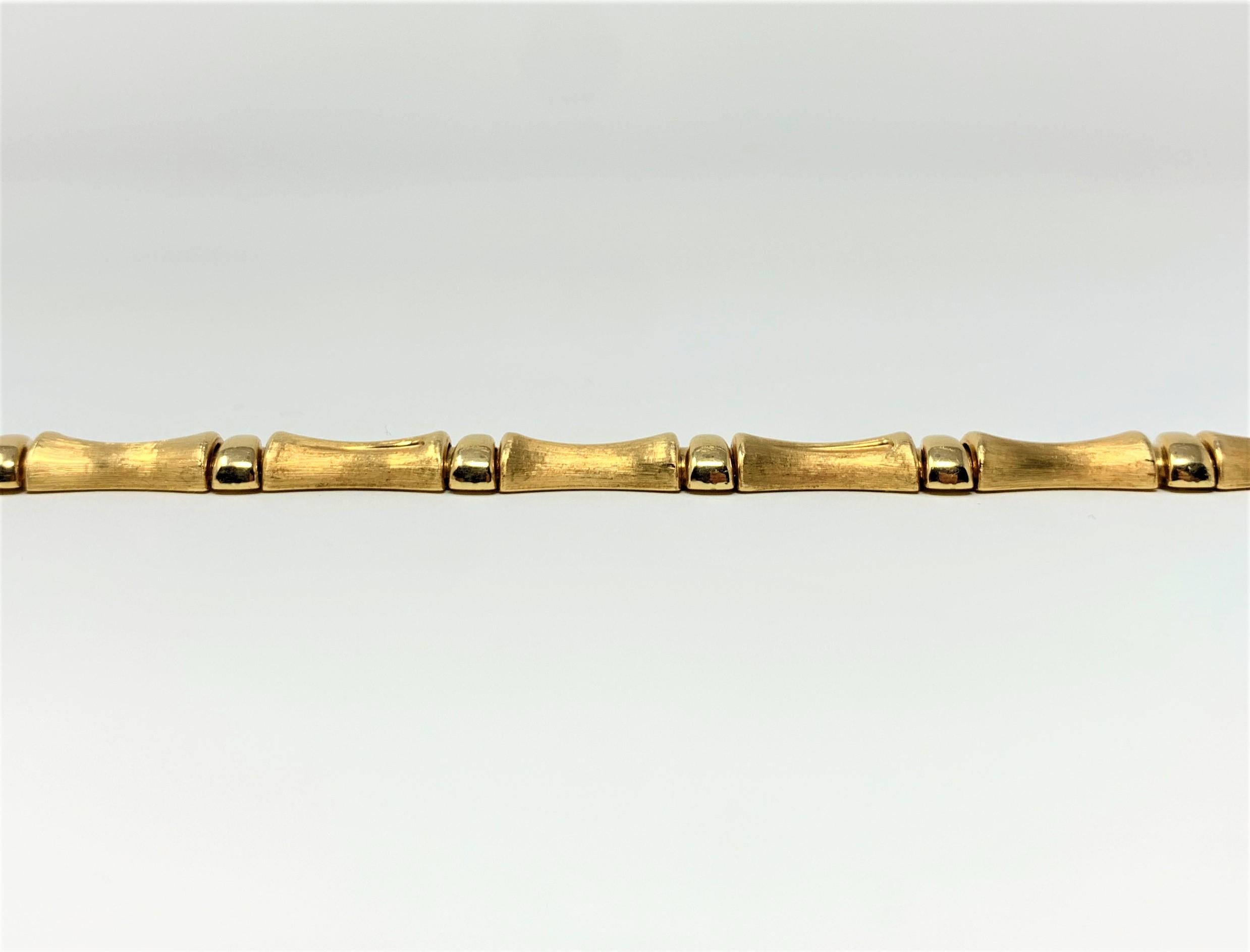 bamboo gold necklace