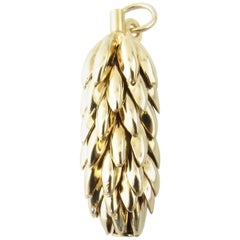 14 Karat Yellow Gold Banana Bunch Charm