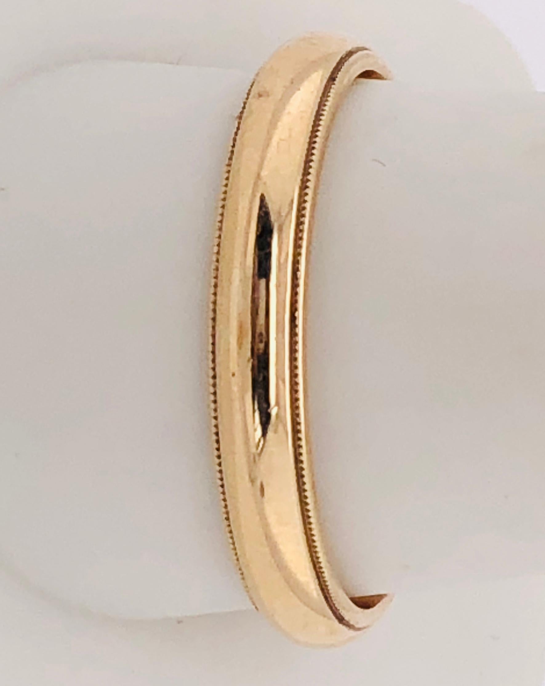 14 Karat Yellow Gold Band / Wedding Ring For Sale 1