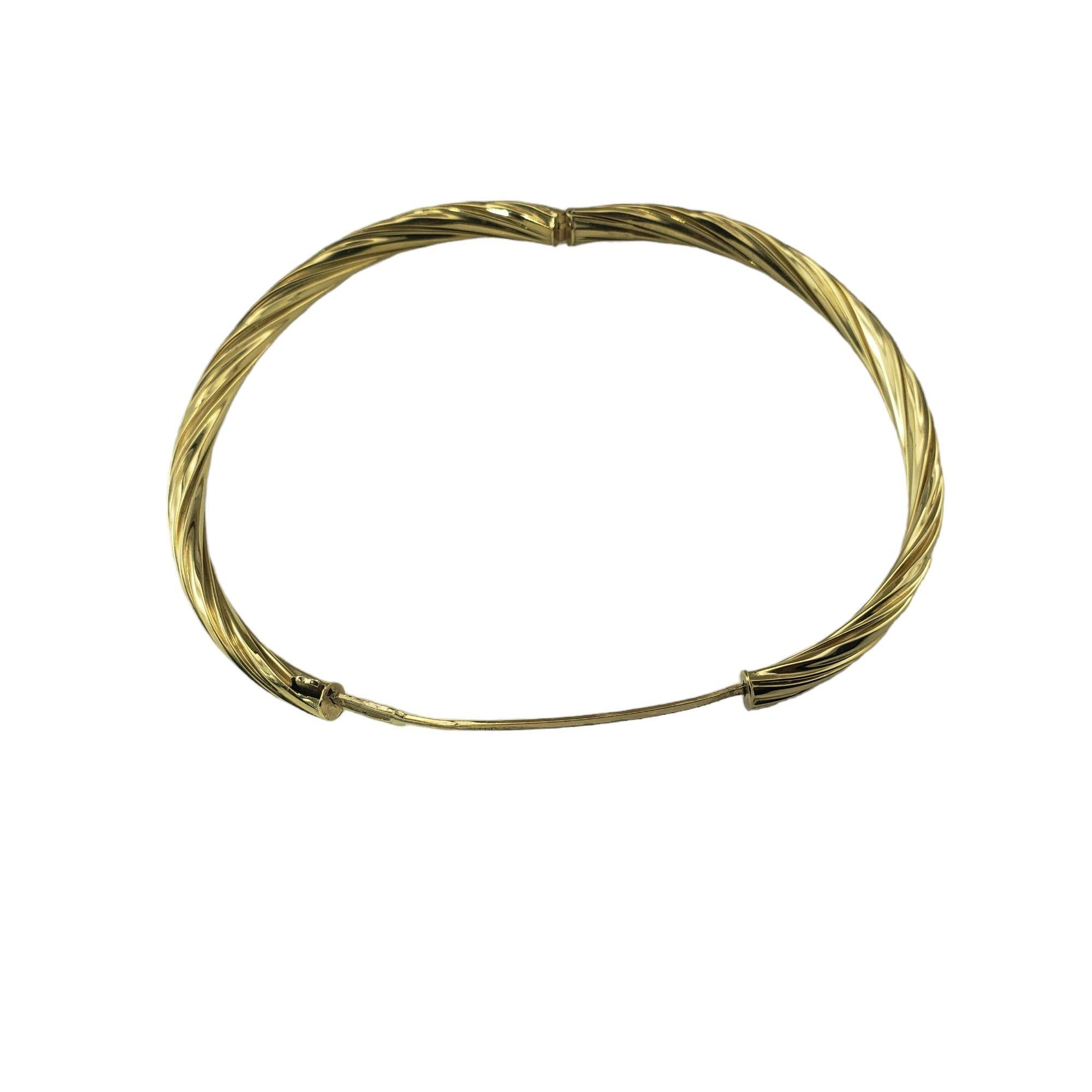 Bracelet jonc en or jaune 14 carats n° 14247 en vente 1