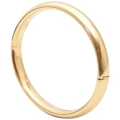 Vintage 14 Karat Yellow Gold Bangle Bracelet