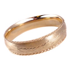 14 Karat Yellow Gold Bangle Bracelet