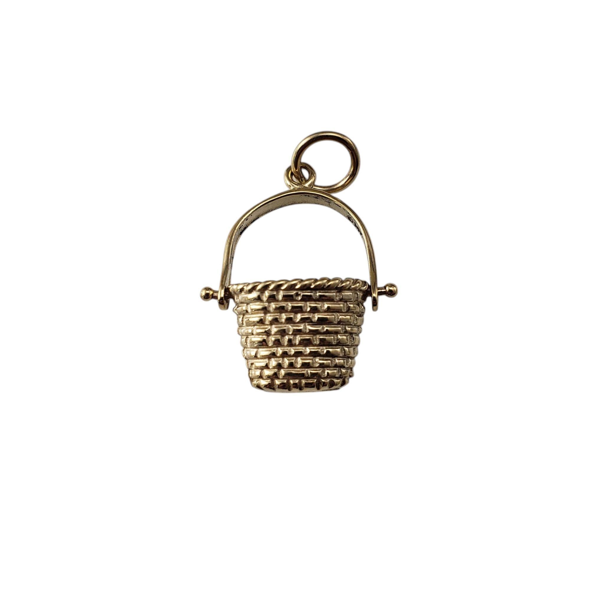 14 Karat Yellow Gold Basket Charm #20920