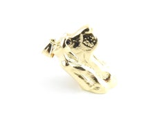 14 Karat Yellow Gold Basset Hound Pendant