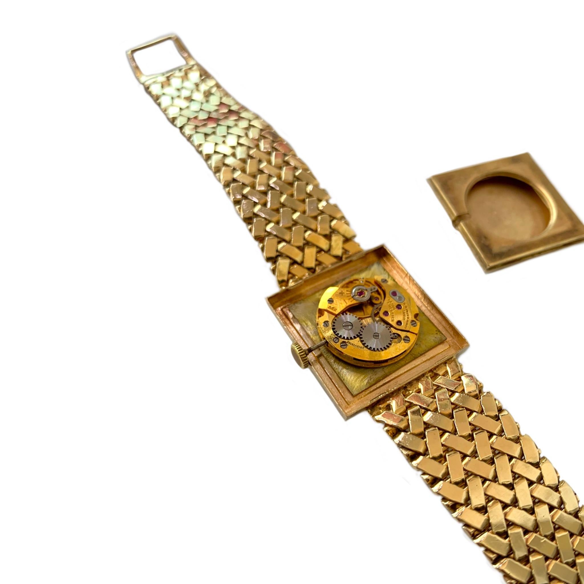 Vintage Baume & Mercier 14 Karat Yellow Gold Wristwatch 1960s 5