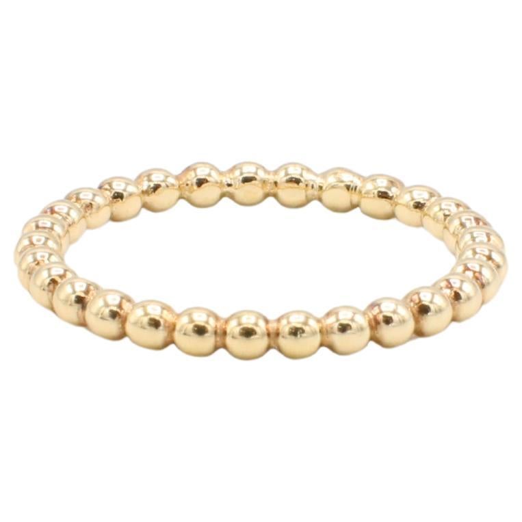 14 Karat Yellow Gold Beaded Ball Band Stacking Ring