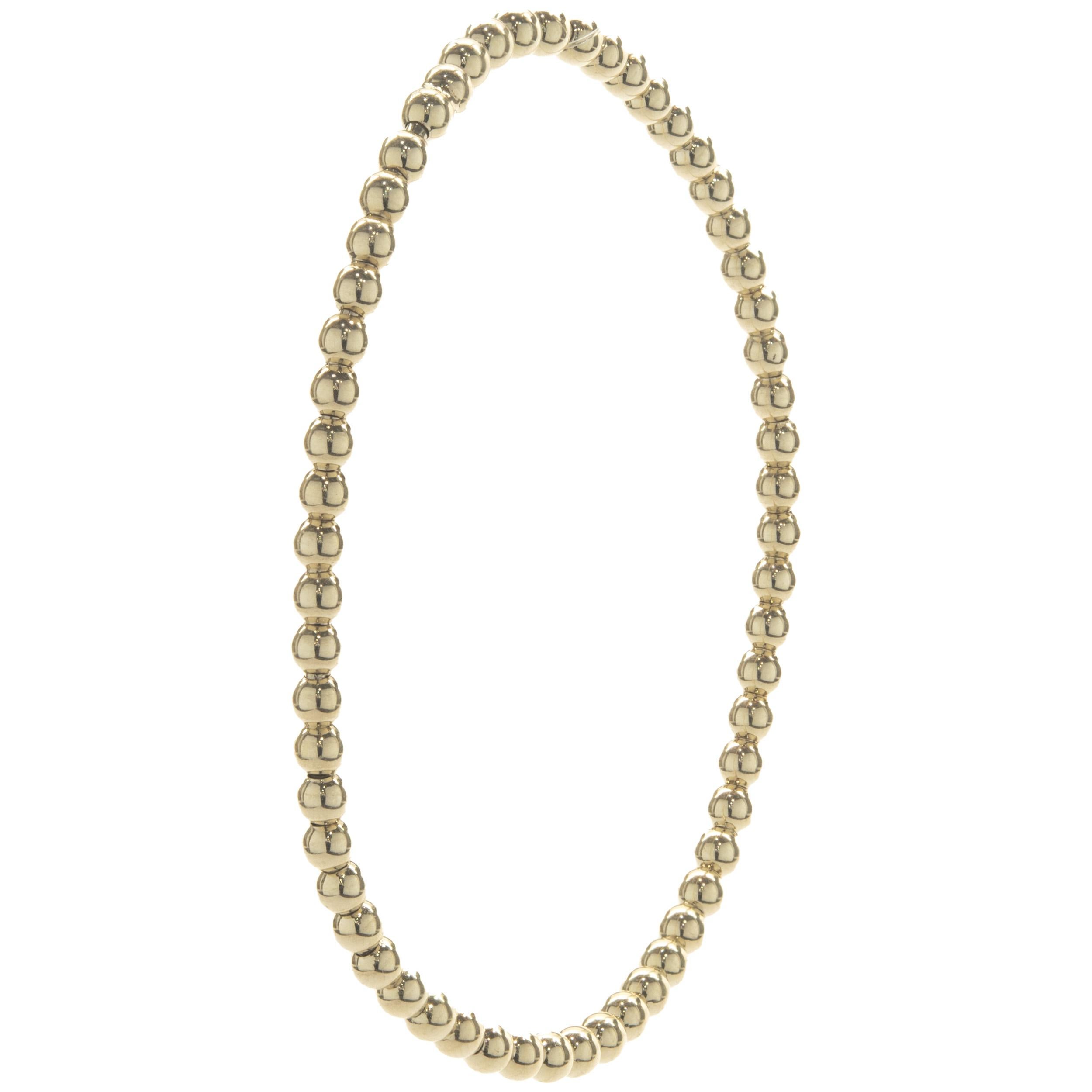 Bracelet flexible en or jaune 14 carats Pour femmes en vente