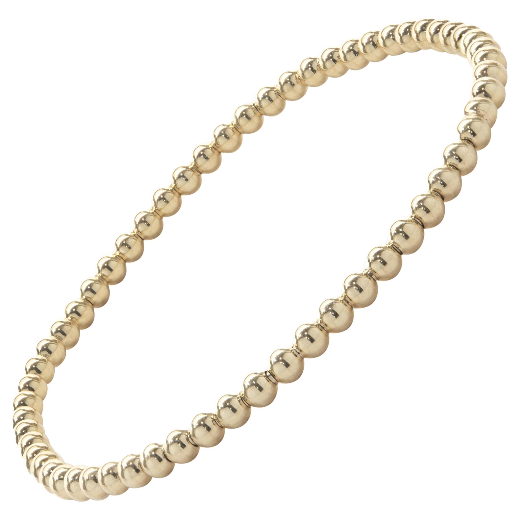 Bracelet flexible en or jaune 14 carats