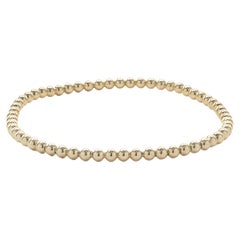 14 Karat Yellow Gold Beaded Flex Bracelet