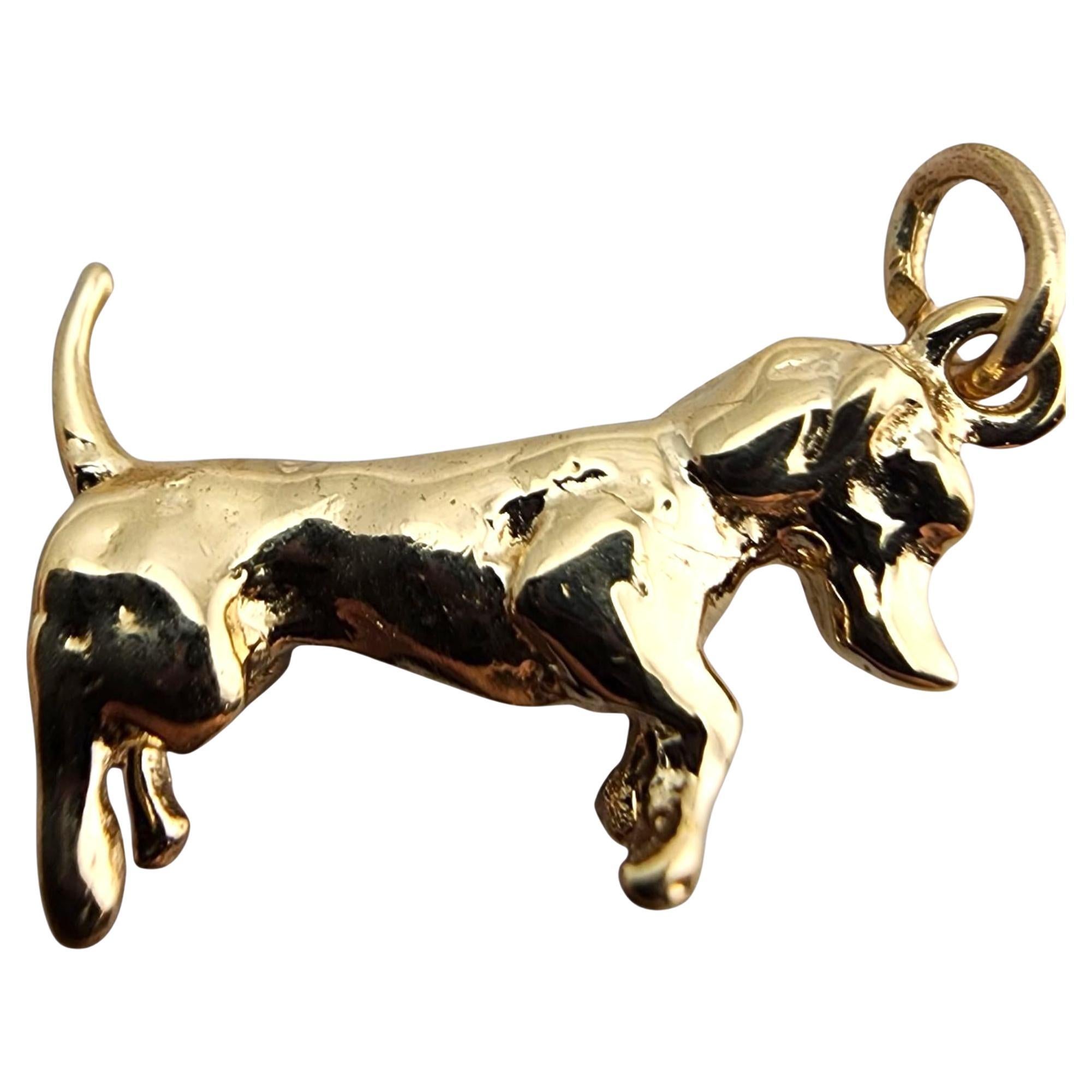 14 Karat Yellow Gold Beagle Dog Charm #23907