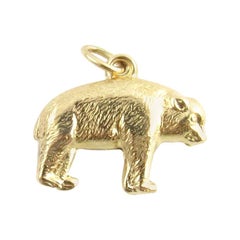 14 Karat Yellow Gold Bear Charm