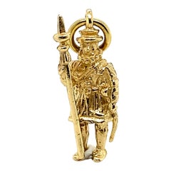 Charm Beefeater in oro giallo 14 carati