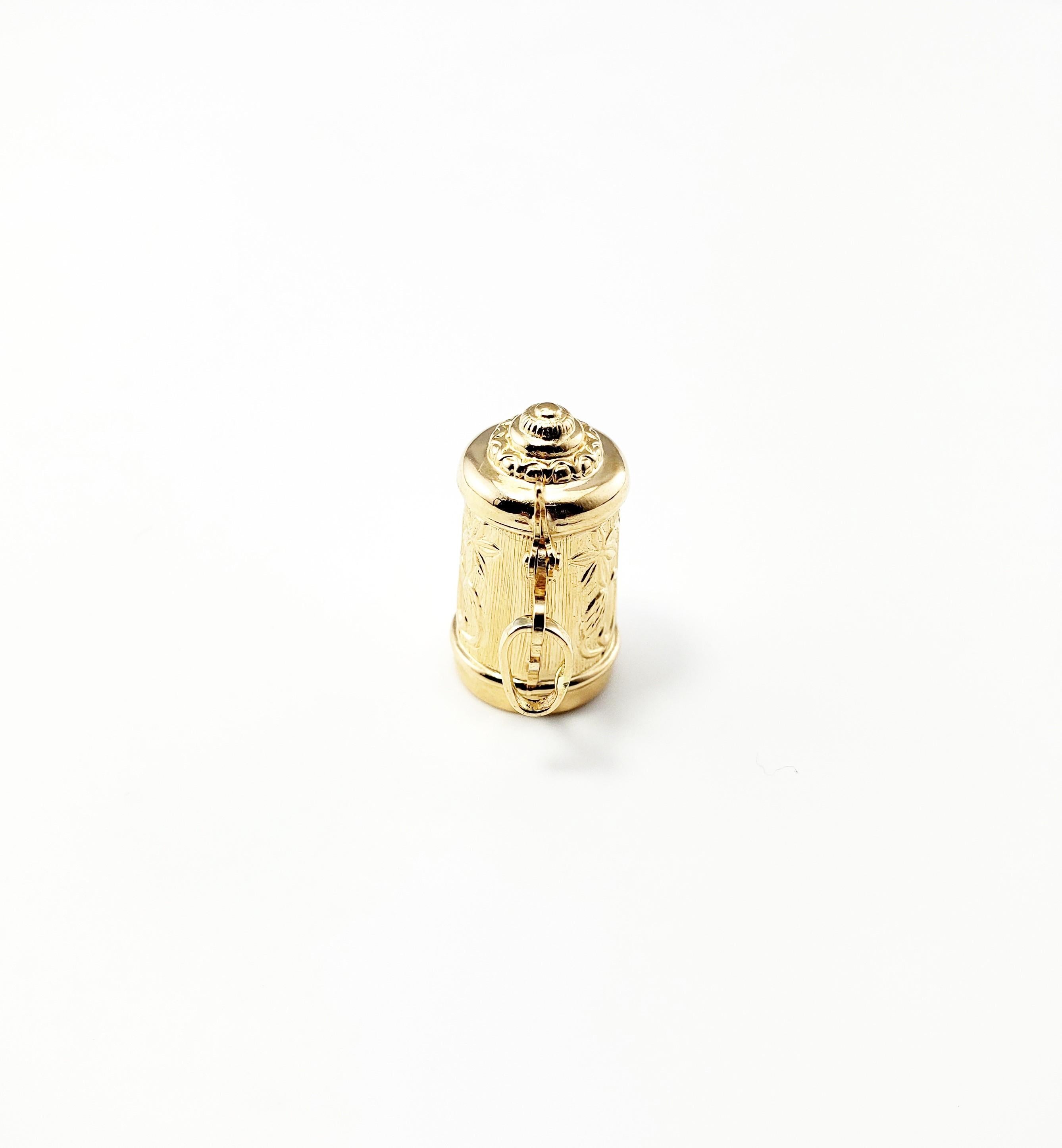 14k gold beer stein charm