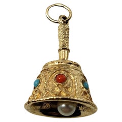 Charm a campana in oro giallo 14 carati