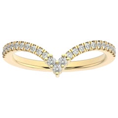 Anillo de Diamantes Belle de Oro Amarillo de 14 Quilates '1/5 Quilate