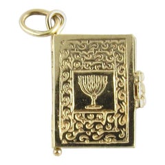 14 Karat Yellow Gold Bible Charm
