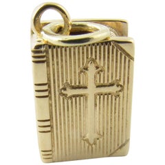 14 Karat Yellow Gold Bible Charm / Pendant