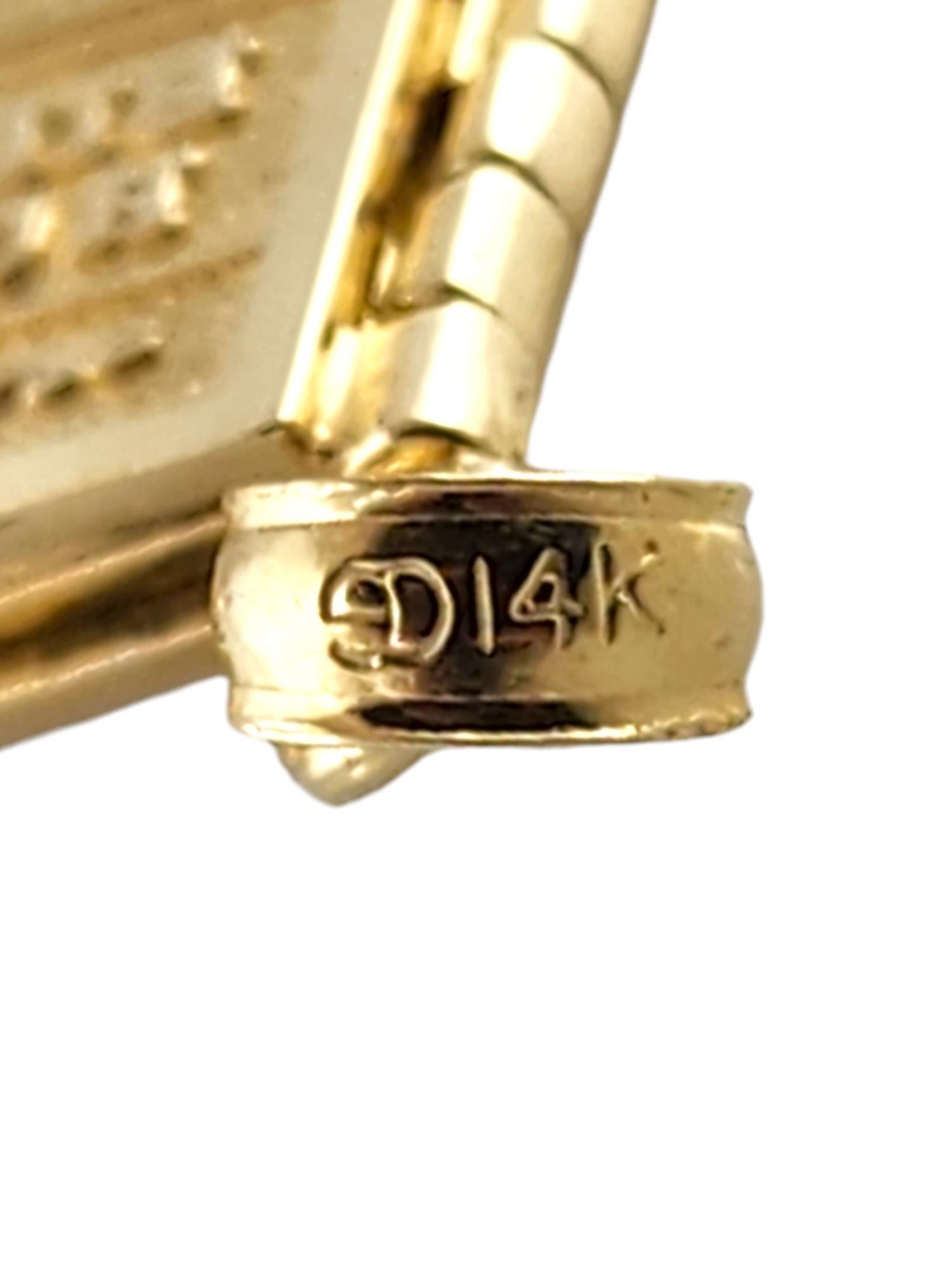 14 Karat Yellow Gold Bible Charm with 