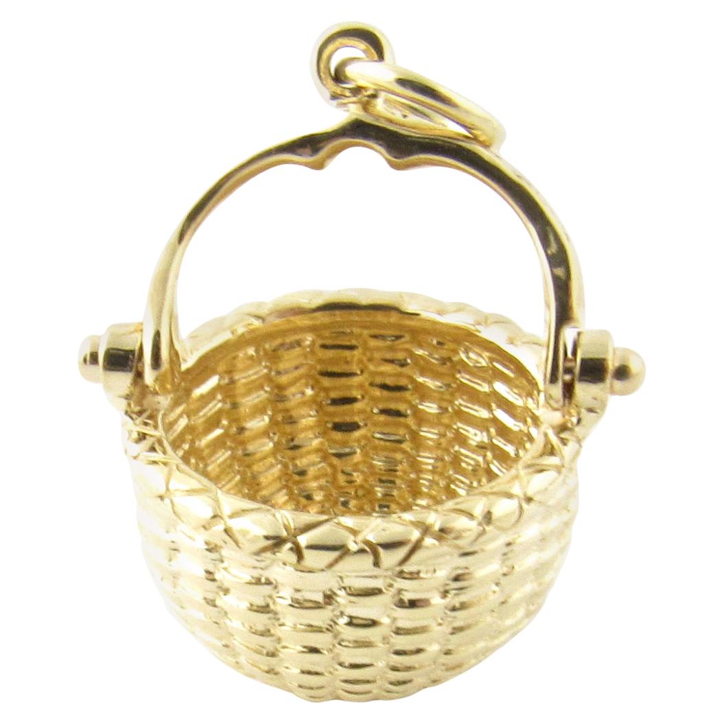 14 Karat Yellow Gold Bill Rowe Nantucket Basket Charm