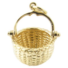 Vintage 14 Karat Yellow Gold Bill Rowe Nantucket Basket Charm