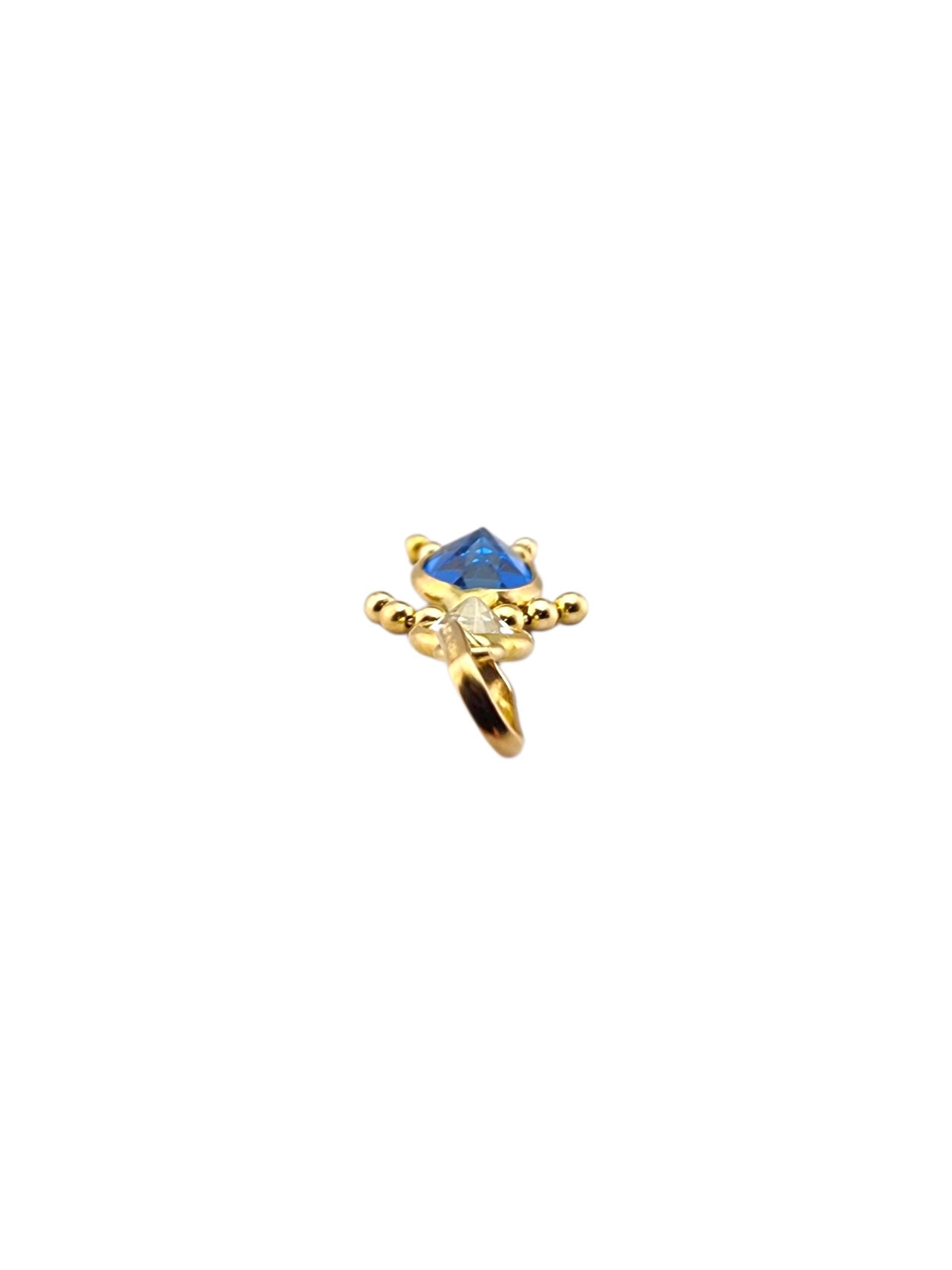 Pendentif garçon en or jaune 14 carats avec pierre de naissance #23181 Pour femmes en vente