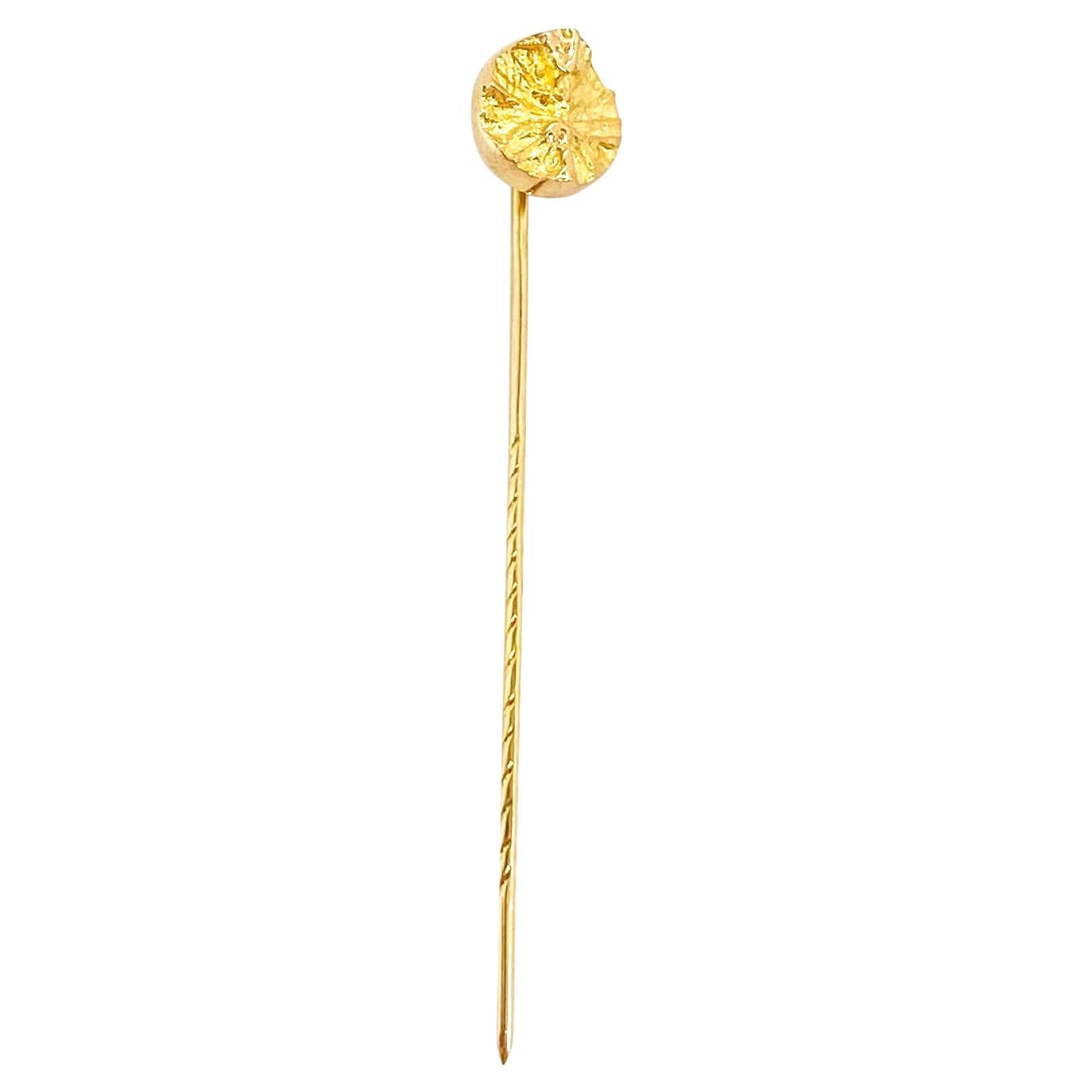 Or jaune 14 carats Björn Weckström Stickpin 1980 Lapponia Finlande