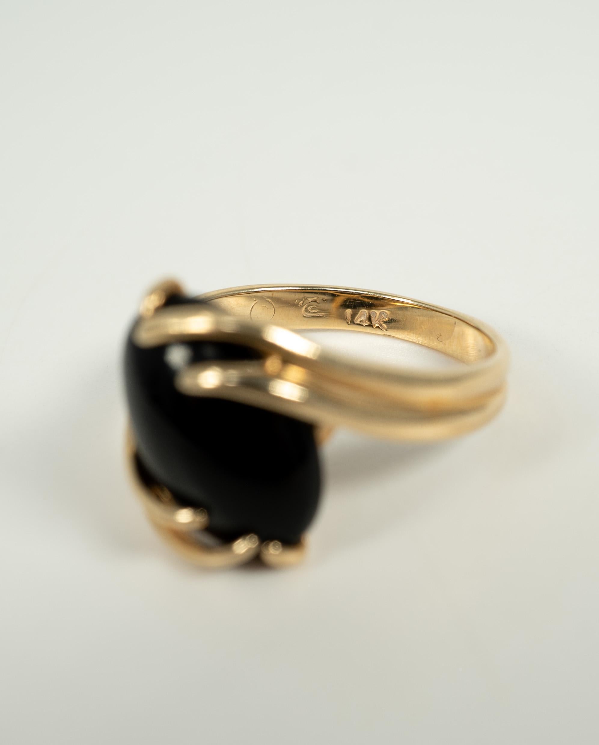 avon black onyx ring