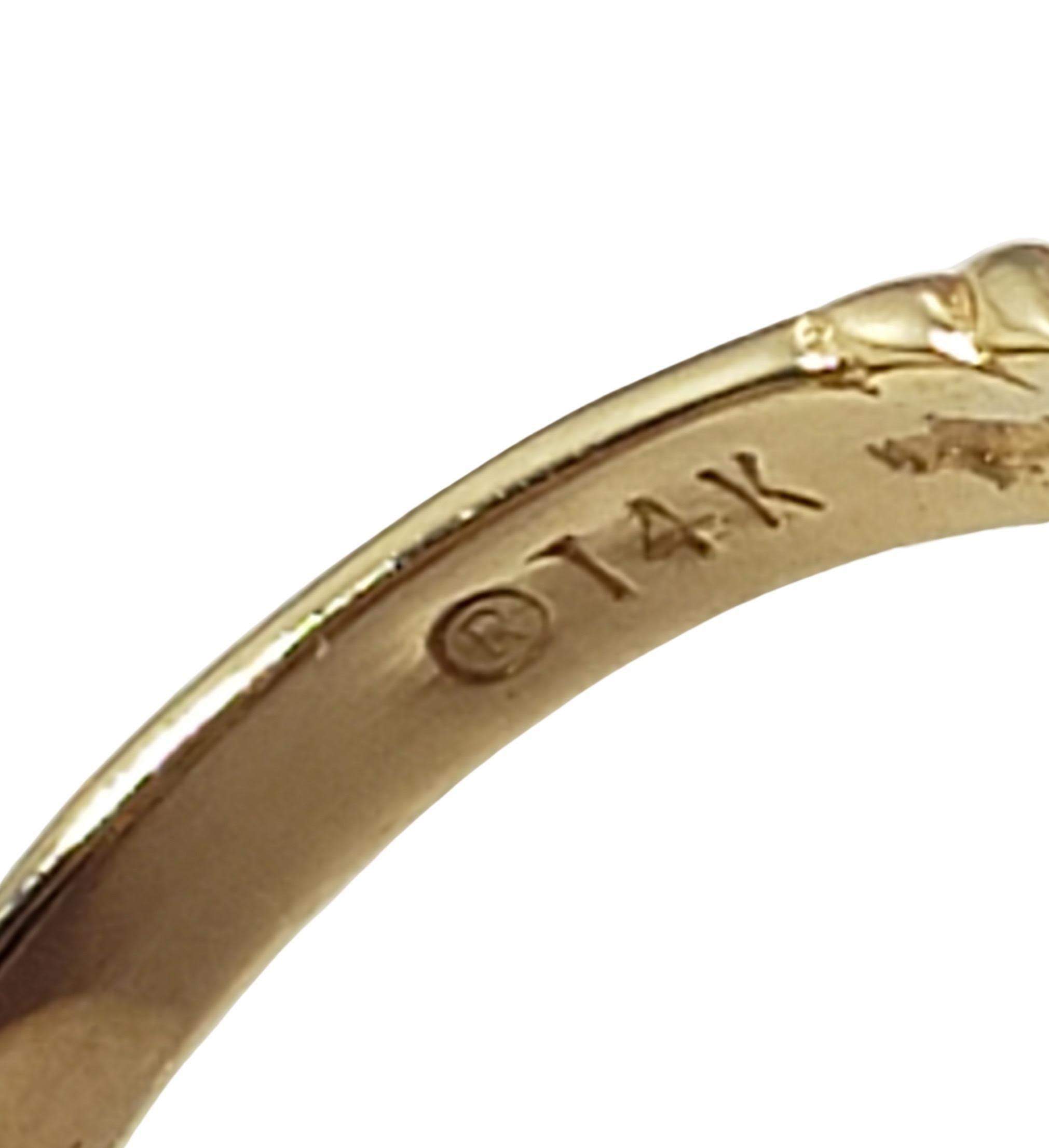 14 Karat Yellow Gold Black Onyx and Diamond Ring 1