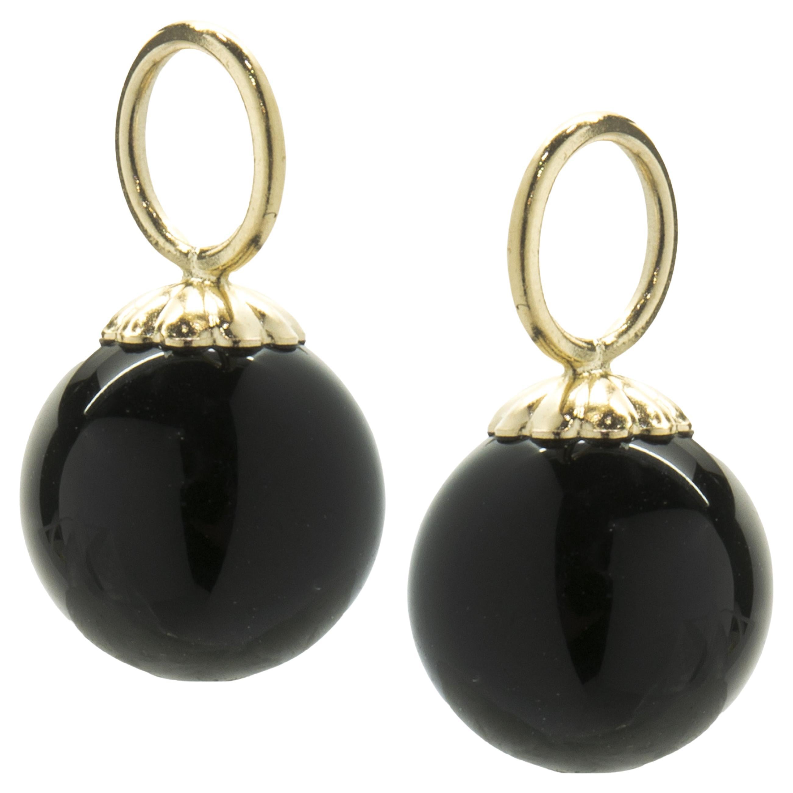 Boucles d'oreilles en or jaune 14 carats Ball and Ball Ball