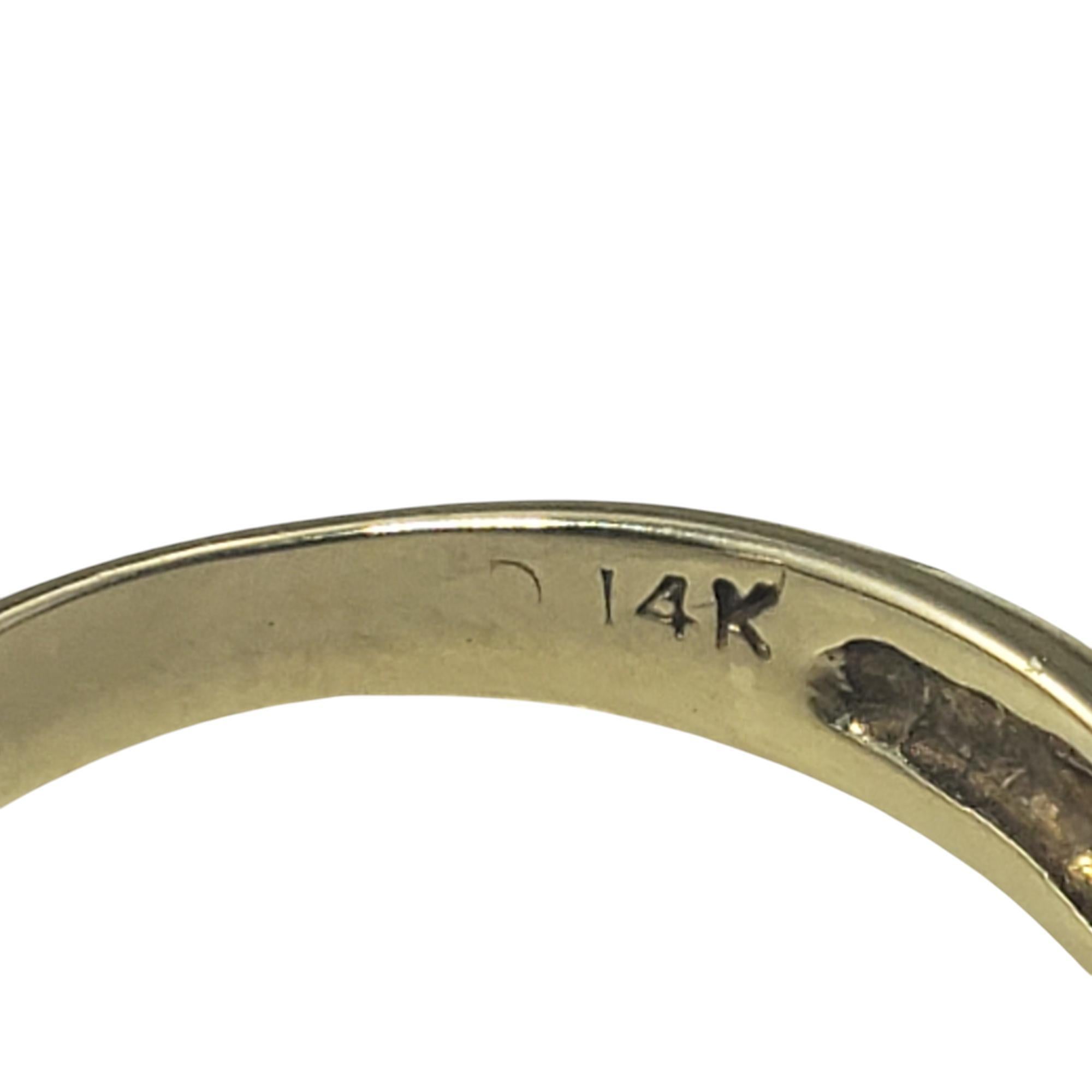 14 Karat Yellow Gold Black Opal Inlay Ring Size 4 #19730 For Sale 1