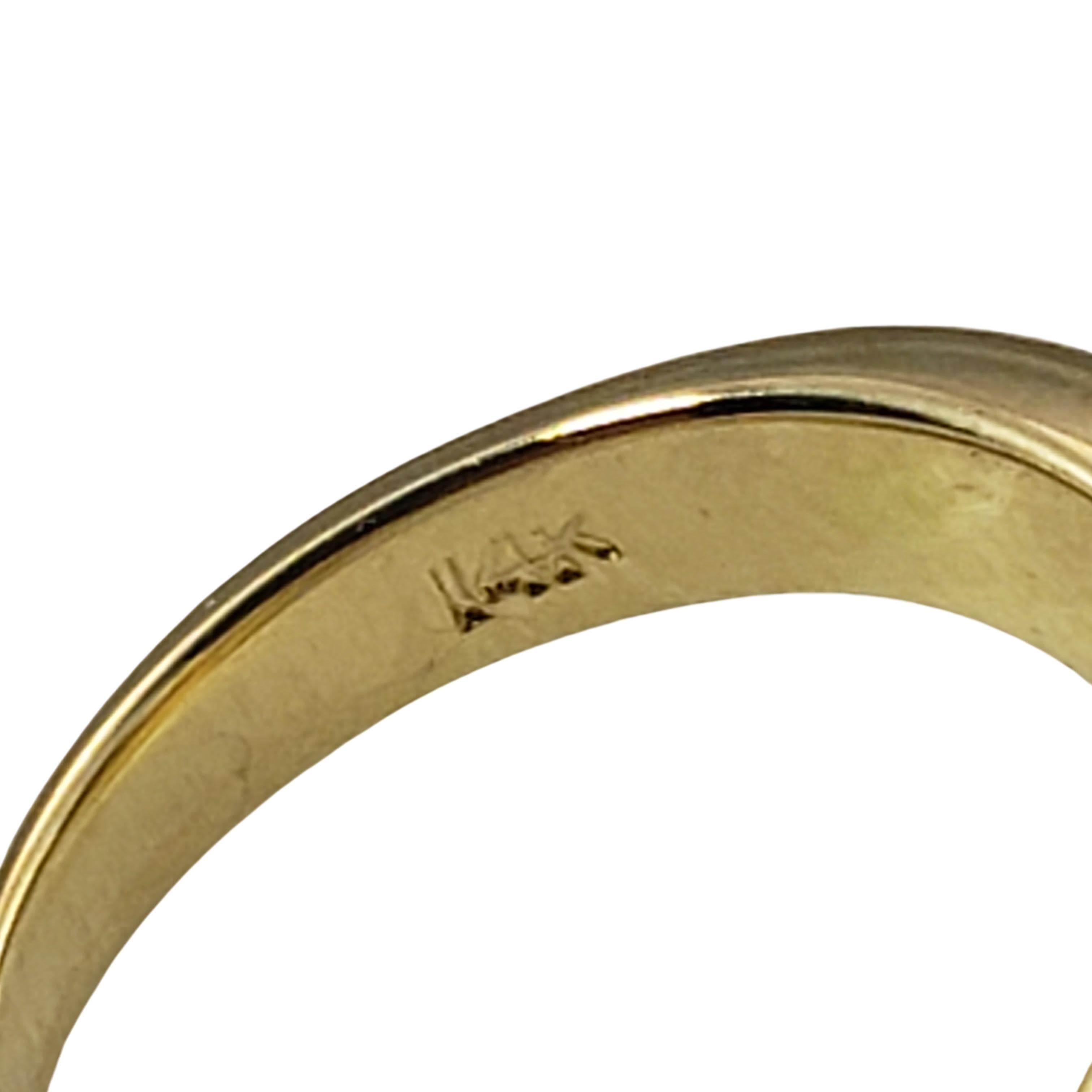 Women's or Men's 14 Karat Yellow Gold Black/White Onyx and Diamond Ring