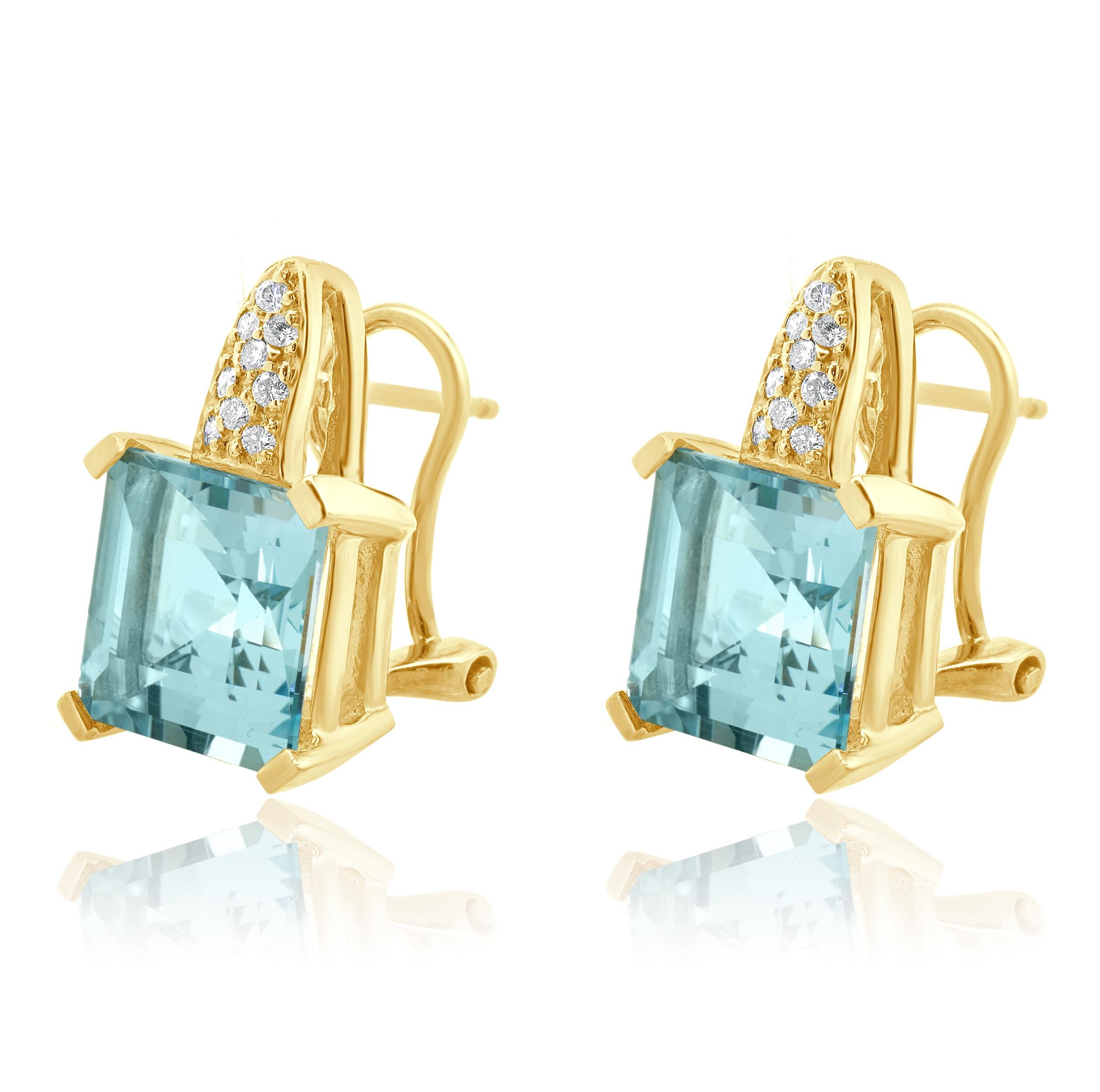 Designer: personalizzato
Materiale: oro giallo 14 carati
Topazio blu: 2 tagli a smeraldo = 10,25cttw
Diamante: 18 tagli rotondi = 0,18cttw
Colore: H
Chiarezza: SI2
Peso: 9.00 grammi
