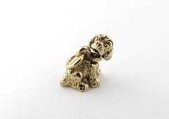 14 Karat Yellow Gold Bobble Head Dog Charm