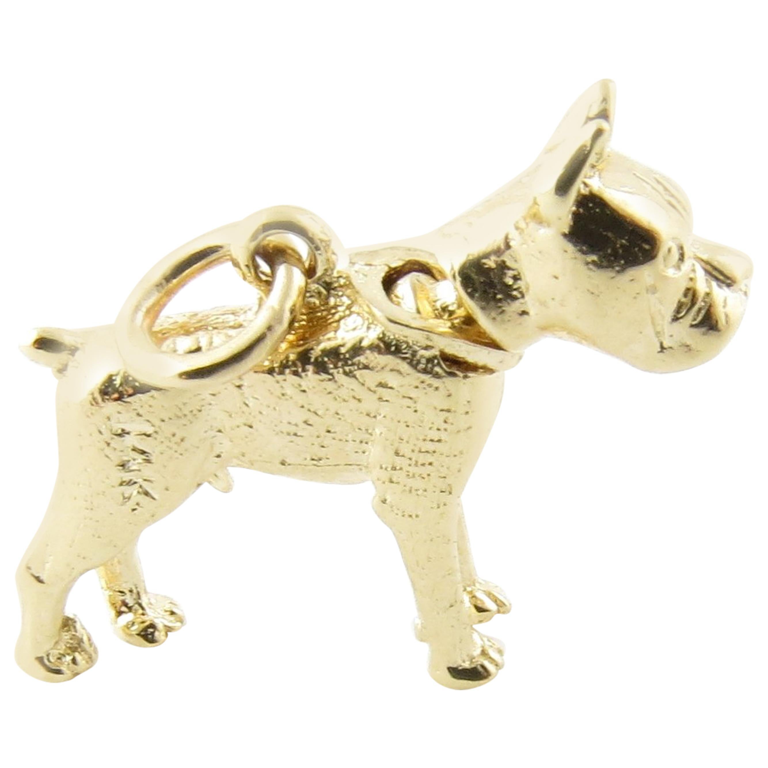 14 Karat Yellow Gold Bobble Head Dog Charm