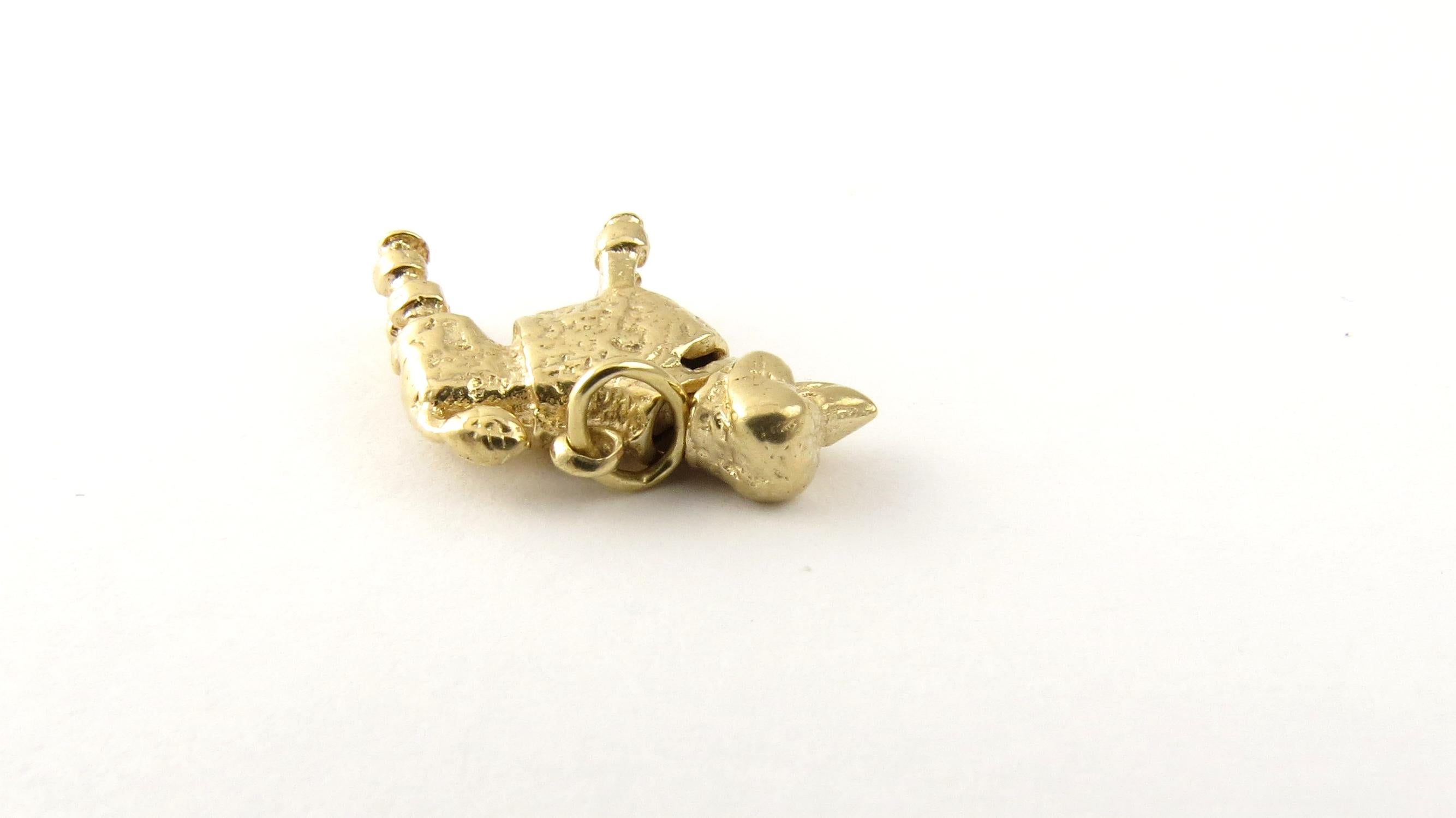 14 Karat Yellow Gold Bobble Head Poodle Charm 2