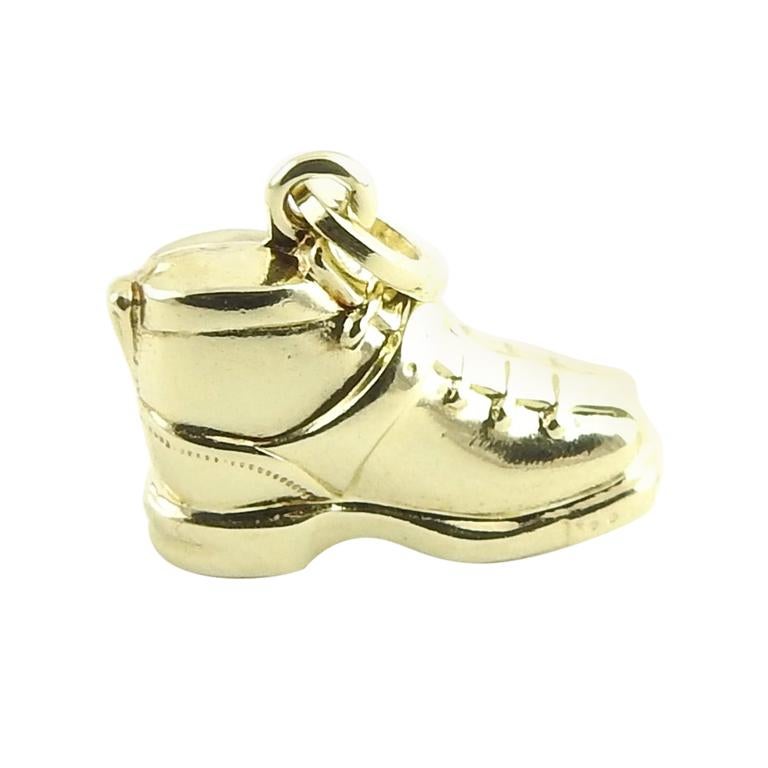14 Karat Yellow Gold Boot Charm