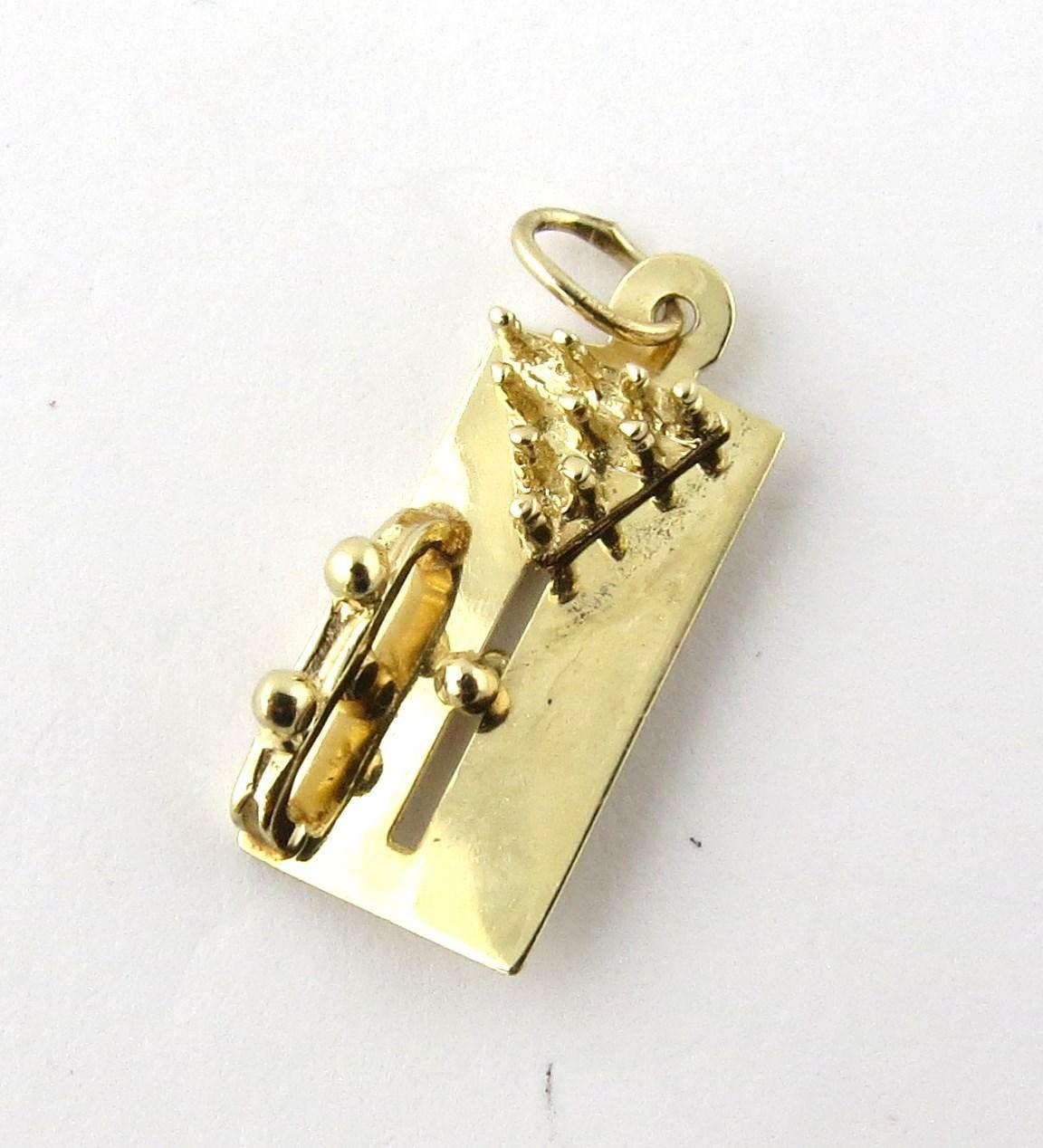 14 Karat Yellow Gold Bowling Lane Charm 3D with Ball That Slides 228 For Sale at 1stDibs gold