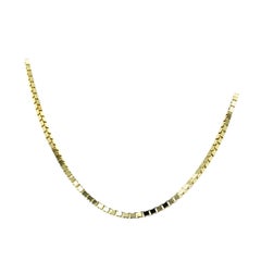 14 Karat Yellow Gold Box Link Chain 14 Karat Yellow Gold Box Link Chain