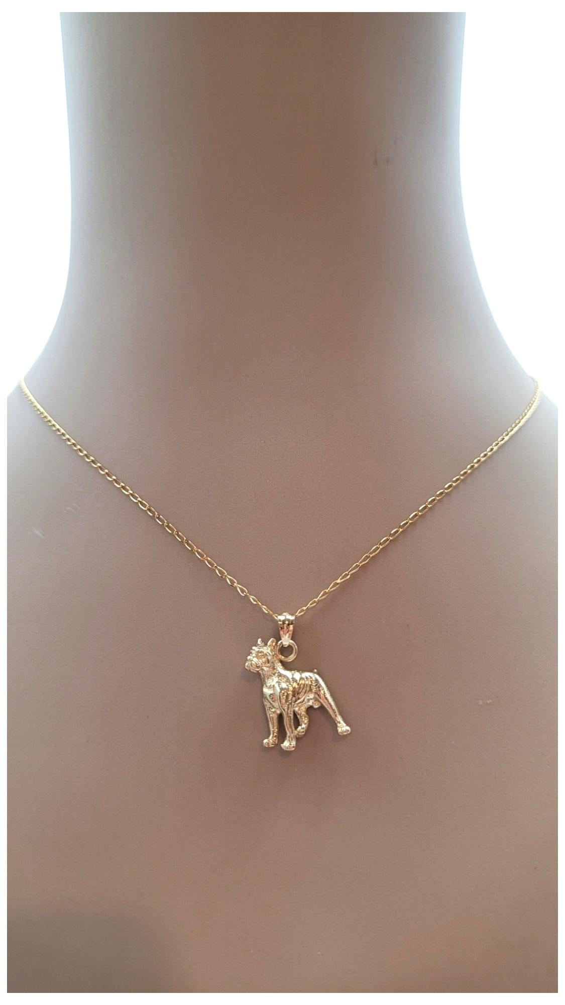 Or jaune 14 carats  Breloque Boxer Dog #20732 en vente 6