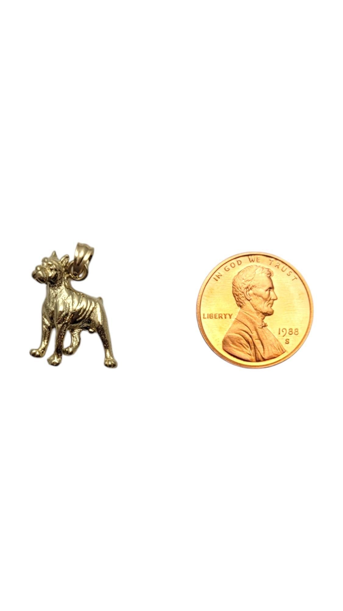 Or jaune 14 carats  Breloque Boxer Dog #20732 en vente 5