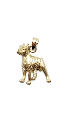 14 Karat Yellow Gold  Boxer Dog Charm #20732