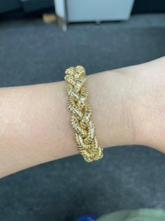 Bracciale A Link in oro giallo 14 carati 24,2 grammi Made In Italy