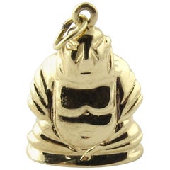 Vintage 14 Karat Yellow Gold Buddha Charm Pendant