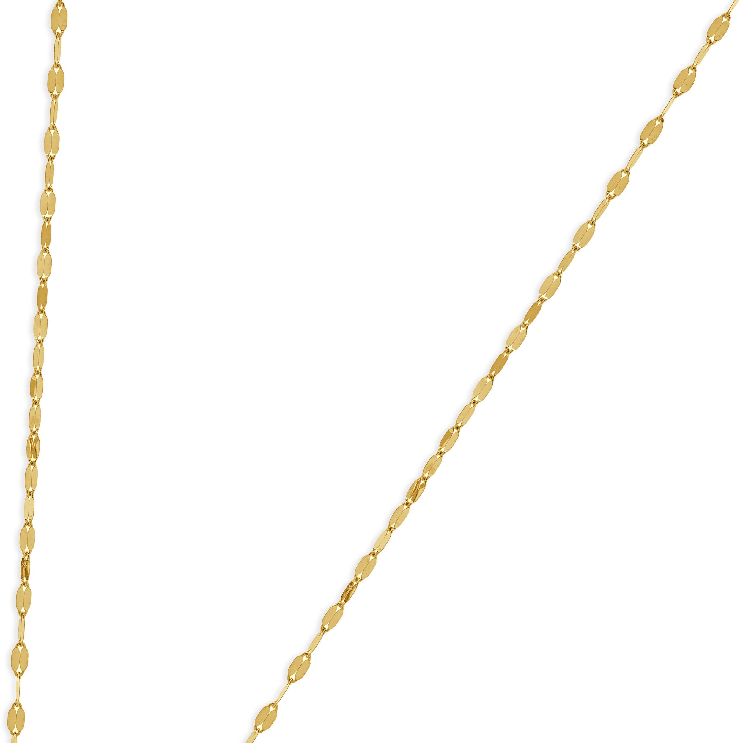Collana a catena con farfalla a specchio in oro giallo 14 carati In condizioni ottime in vendita a Scottsdale, AZ