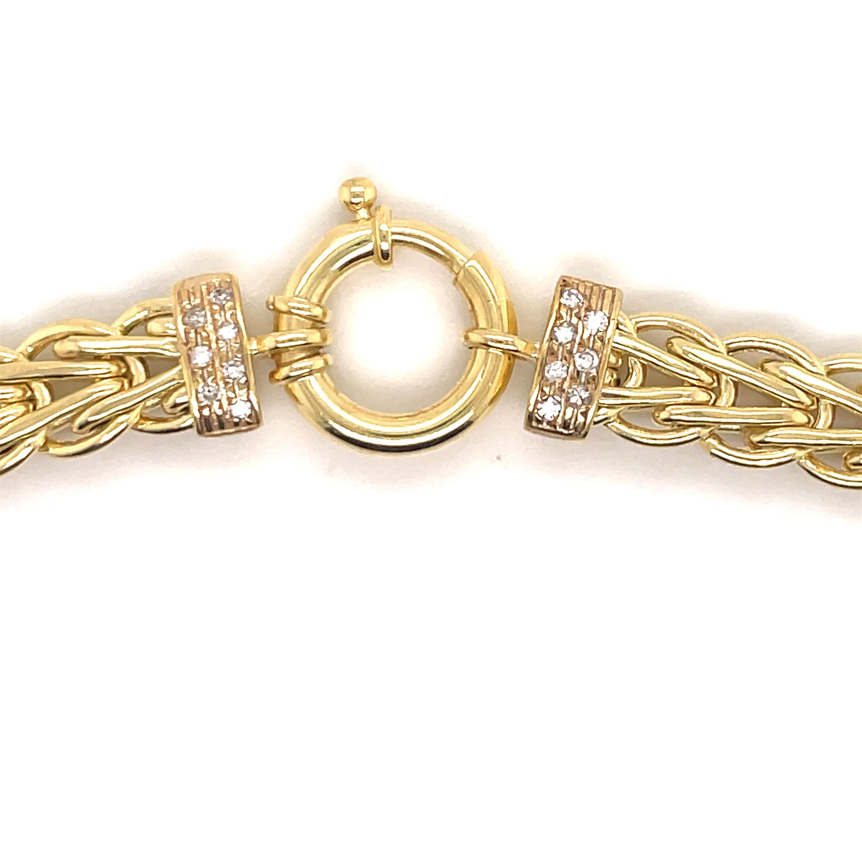 14k gold byzantine necklace